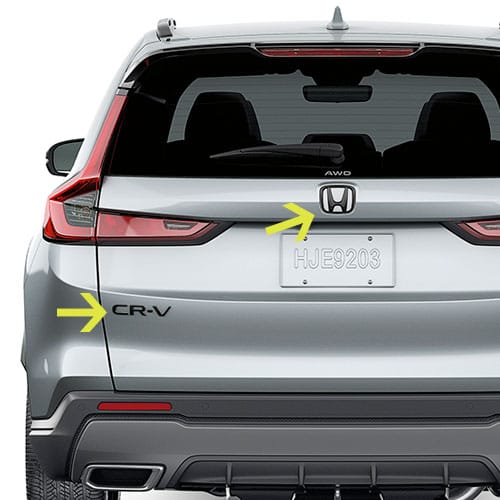 Honda Rear Black Emblems (CRV) 08F20-3A0-100